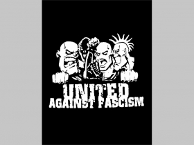United Against Fascism chrbtová nášivka veľkosť cca. A4 (po krajoch neobšívaná)